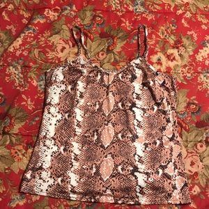 Snakeskin tank top size: XL